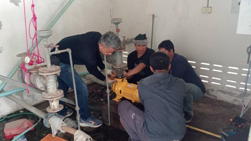 งานซ่อมประปาหมู่บ้านให้พี่น้องประชาชนในตำบลโพธิ์สัย